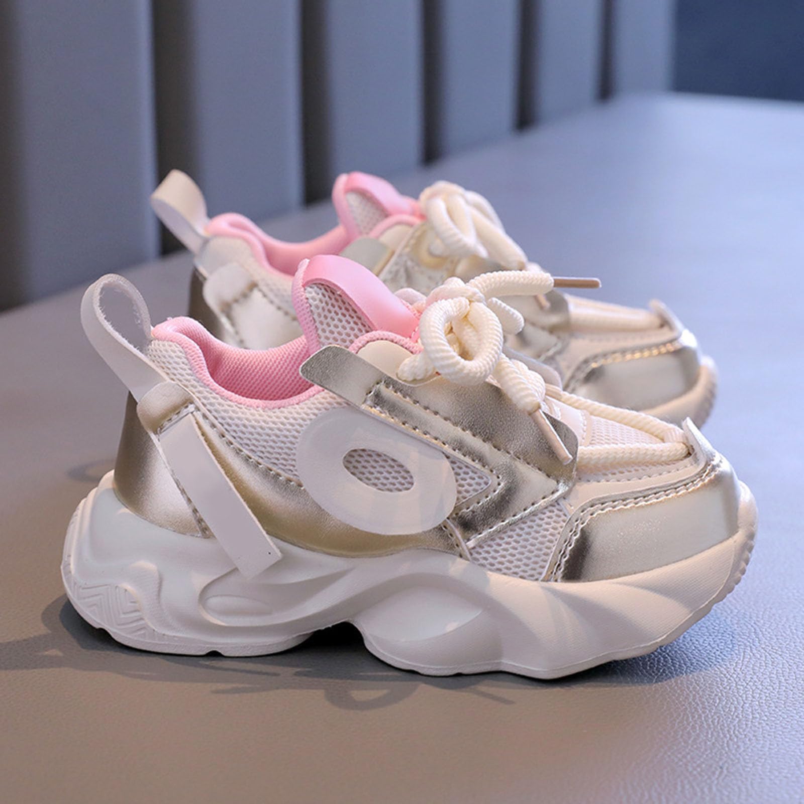 Generisch Scarpe sportive da ragazza con plateau per bambini più grandi, scarpe sportive leggere con suola antiscivolo, alla moda, per il tempo libero, per adolescenti, ragazze, corsa e sport, per età
