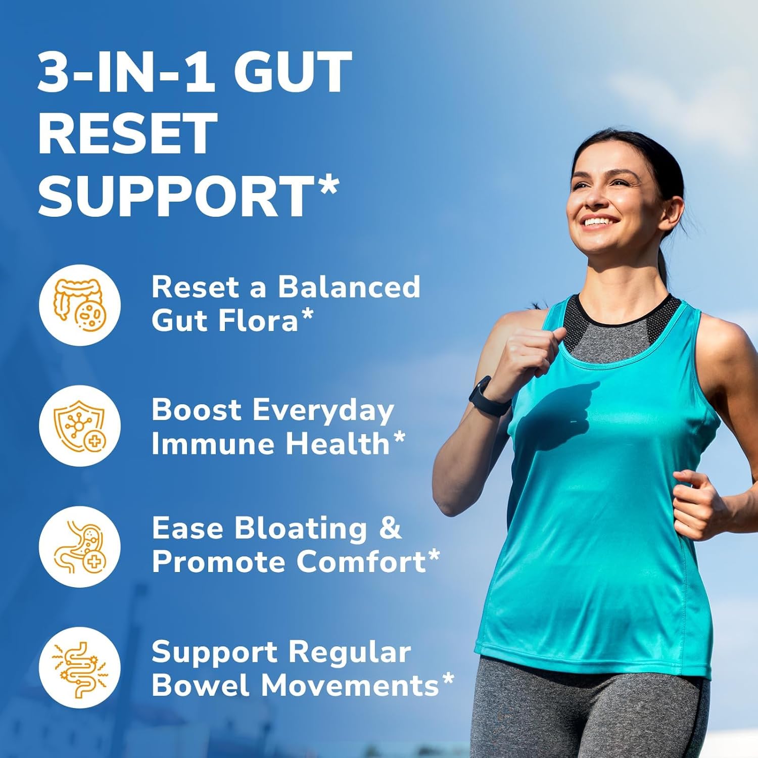 Probiotics for Women and Men, 120 Billion CFU 34 Strains, with Digestive Enzymes & Prebiotics, No Gluten, Gut Health, Digestive Health, Bloat Relief, 60 Veggie Caps - Image 5