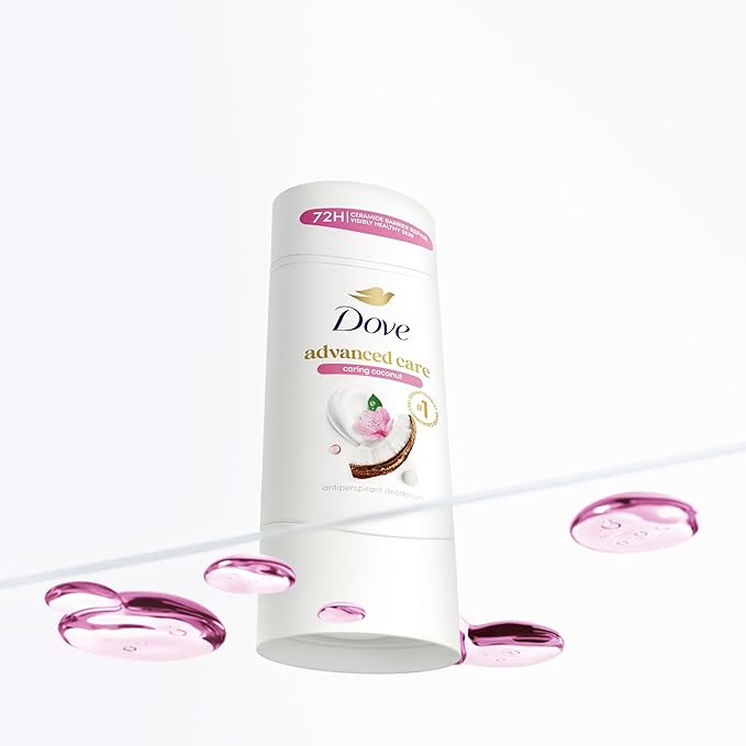 Dove Advanced Care Antitranspirante Coco 2 Pack 2.6 oz miniatura 5