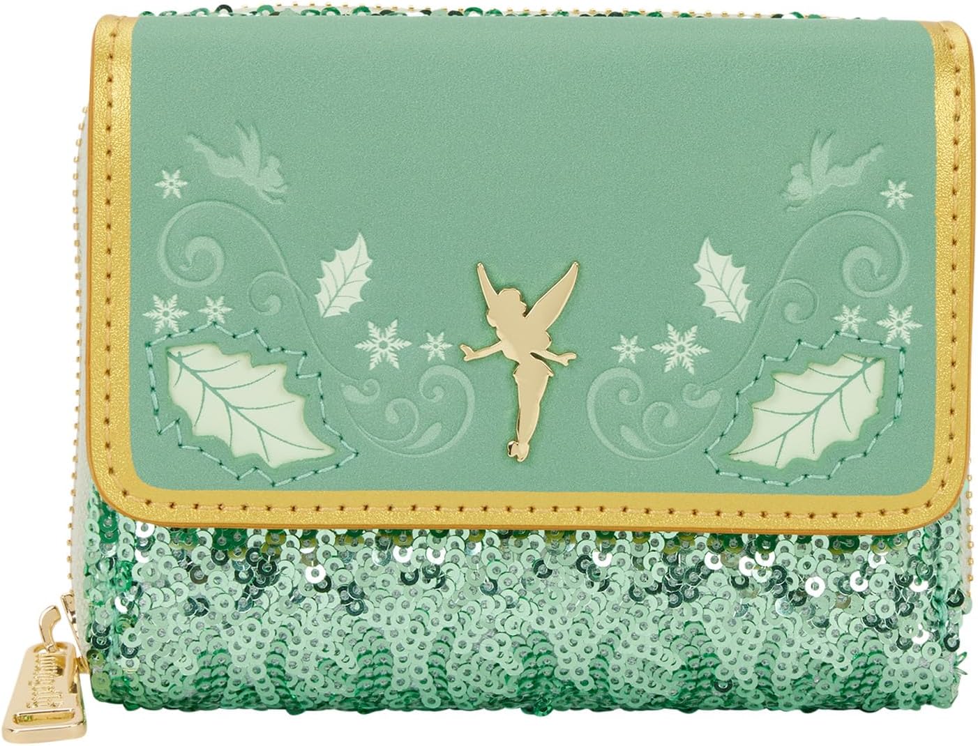 Loungefly Disney Tinker Bell Holiday Tri Fold Wallet