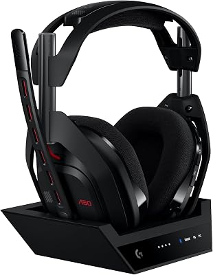 Logitech G Astro A50 cuffia e microfono gaming wireless LIGHTSPEED + base