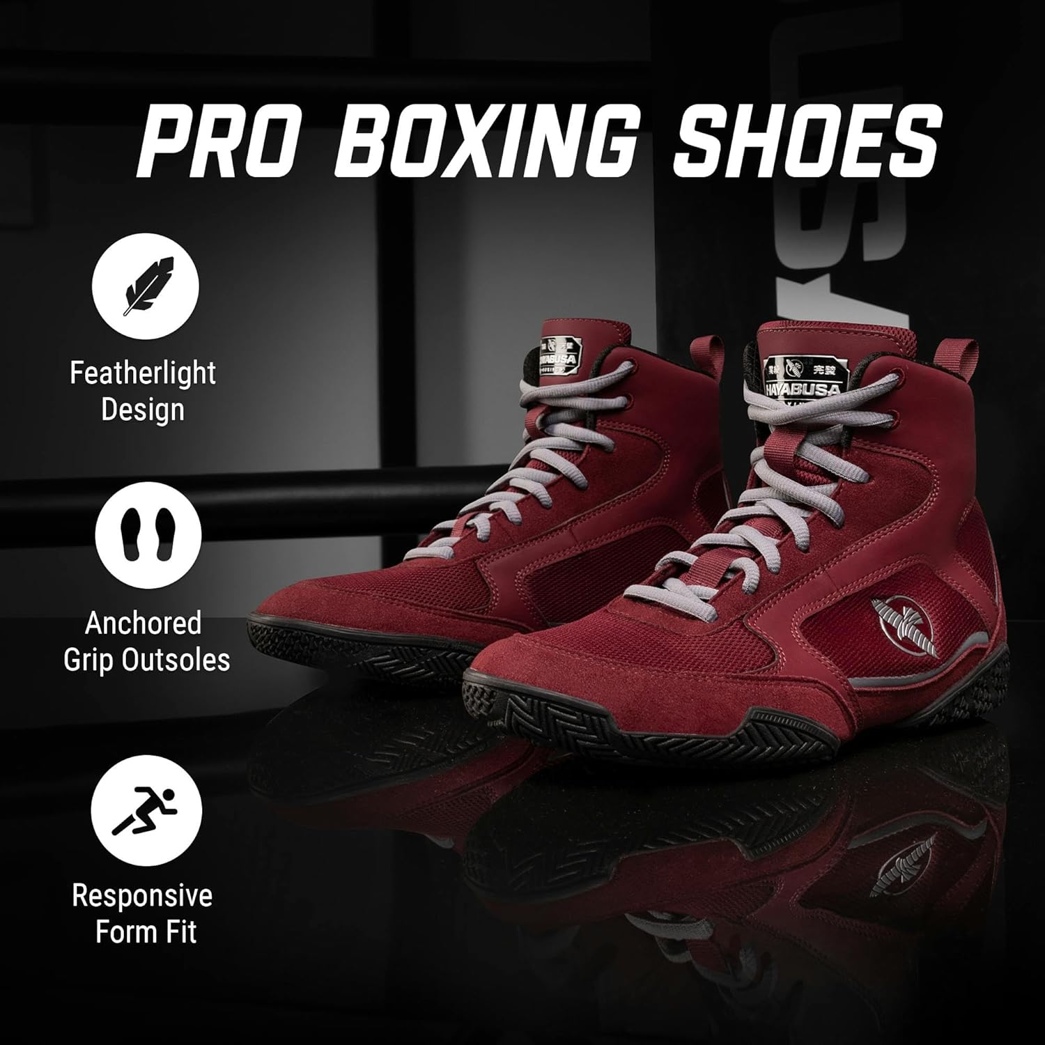 Hayabusa Pro Boxing Shoes for Men & Women - Image 4