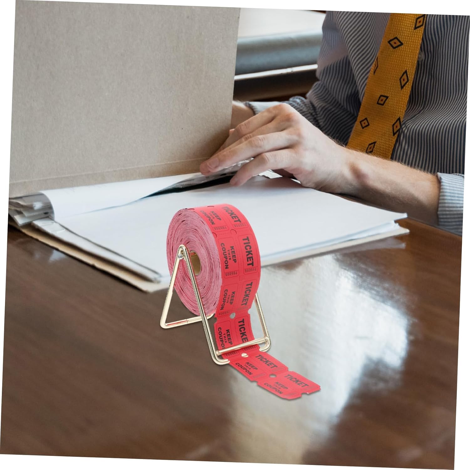 1000pcs Raffle Ticket Set Stand Game Activity Draw Tickets for Carnivals Parties Fundraisers and Events Engaging Design for Christmas Halloween and School Rewards