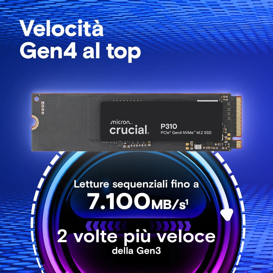 P310 SSD 4TB PCIe Gen4 NVMe M.2 2280 - Hdd - Immagine 1