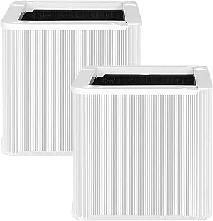 211+ Auto Replacement Filter Compatible with Blueair Blue Pure 211+ Auto Air Cleaner Purifier, Foldable Particle and Activated Carbon Replacement Filter, 2 Pack