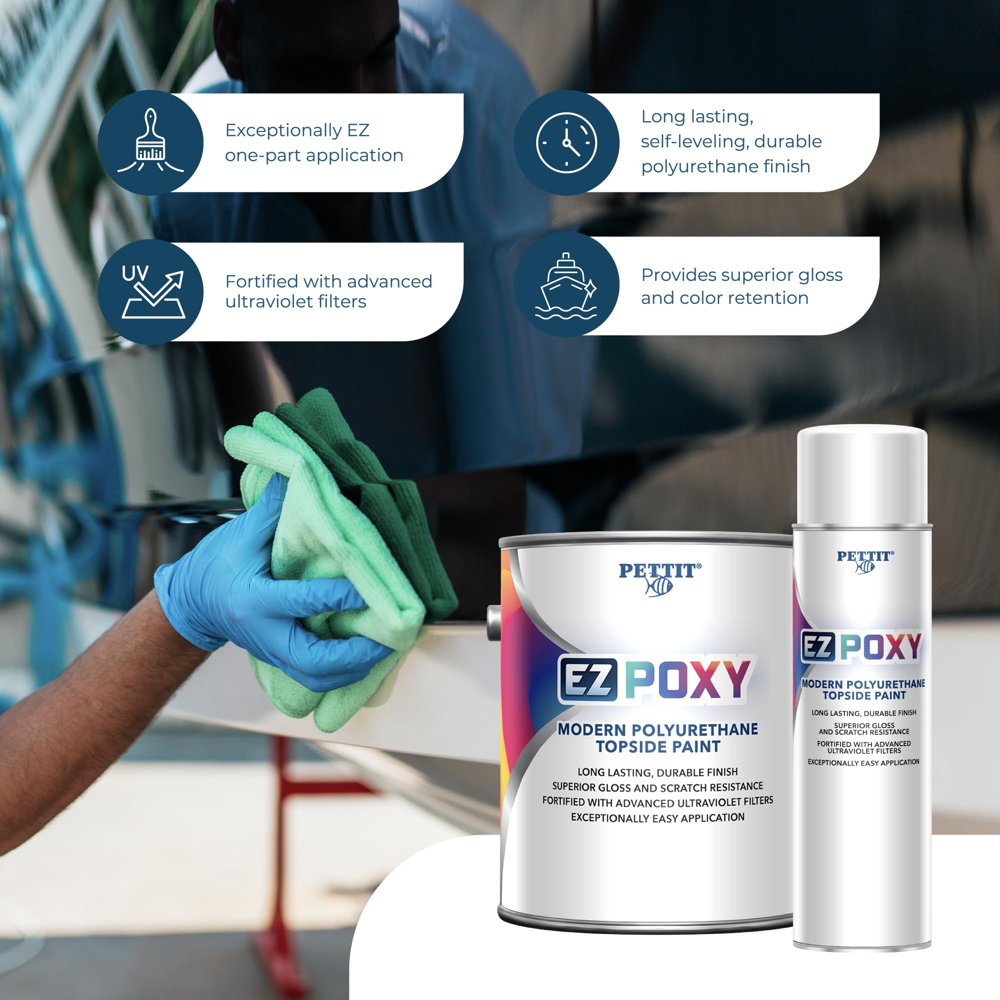 Amazon.co.jp: PettitペイントEasypoxy、グロスホワイト、ガロン3175 G
