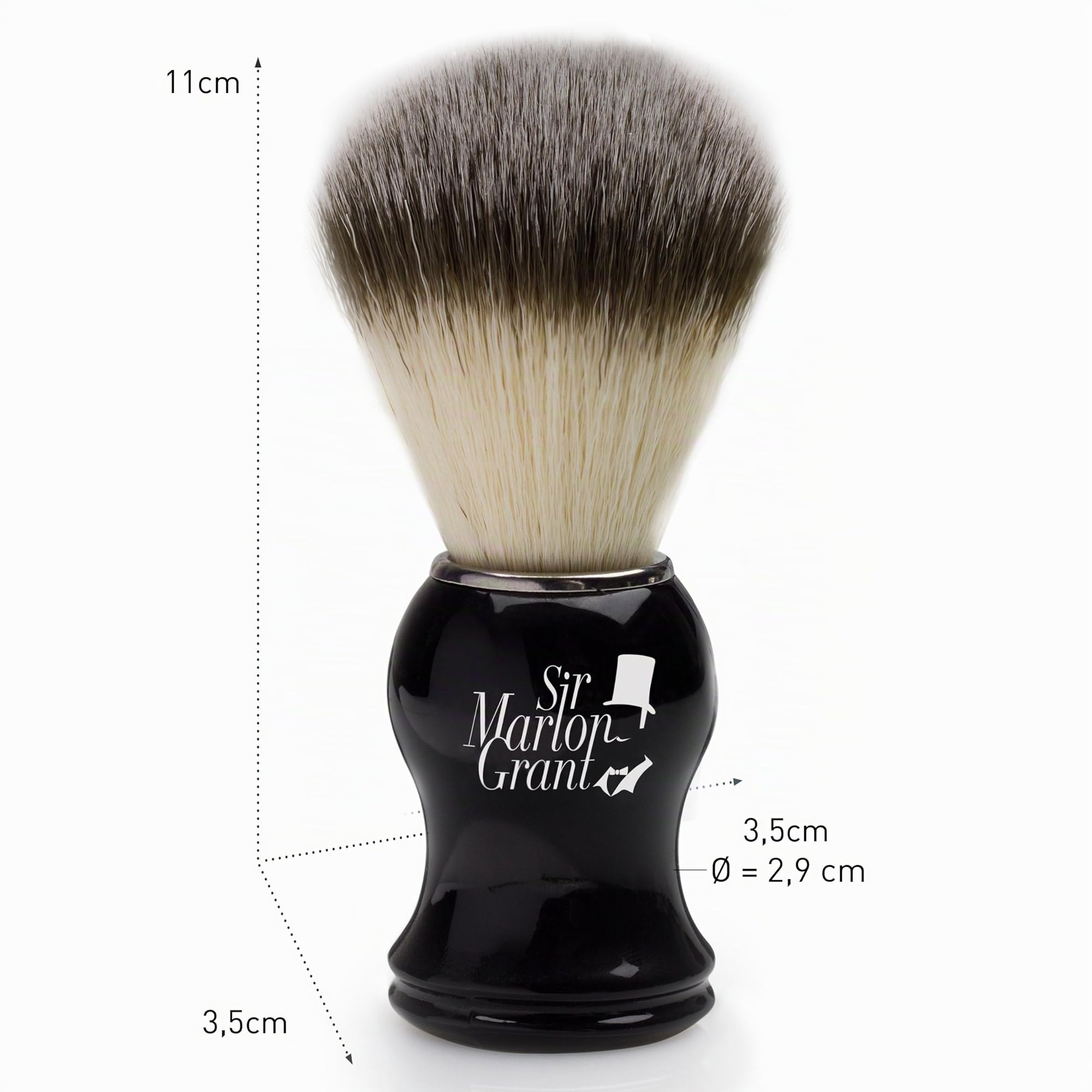 Set Da Barba Uomo Vegano Al 100% - Pennello Da Barba Di Qualità Premium - Con Scatola Da Viaggio - Perfetto Come Idea Regalo - Completo Di Spazzola