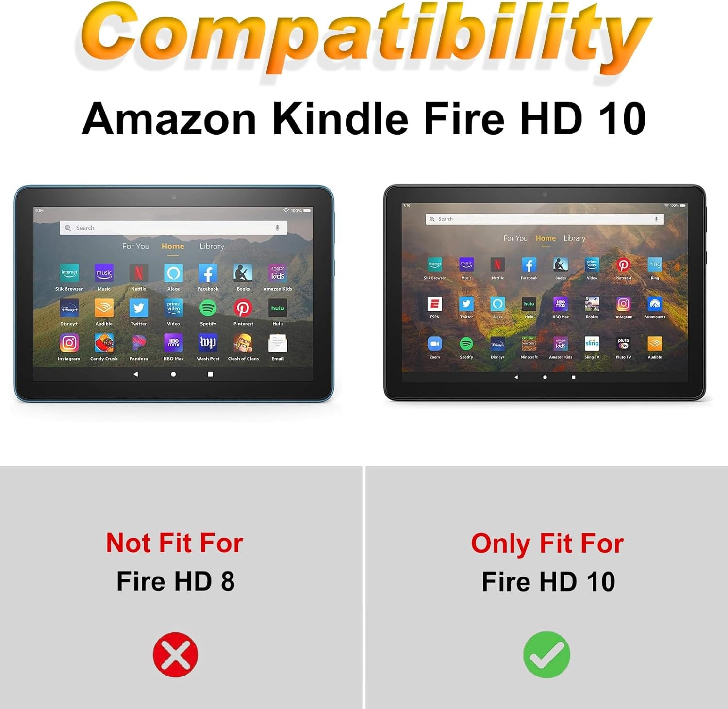 Case for Amazon Fire HD 10 Tablet 10.1" (Compatible with 7th and 9th Generations, 2017 and 2019 Releases),Slim Lightweight Smart Shell Stand Cover with Auto Wake/Sleep,Sunflower Cow Calf