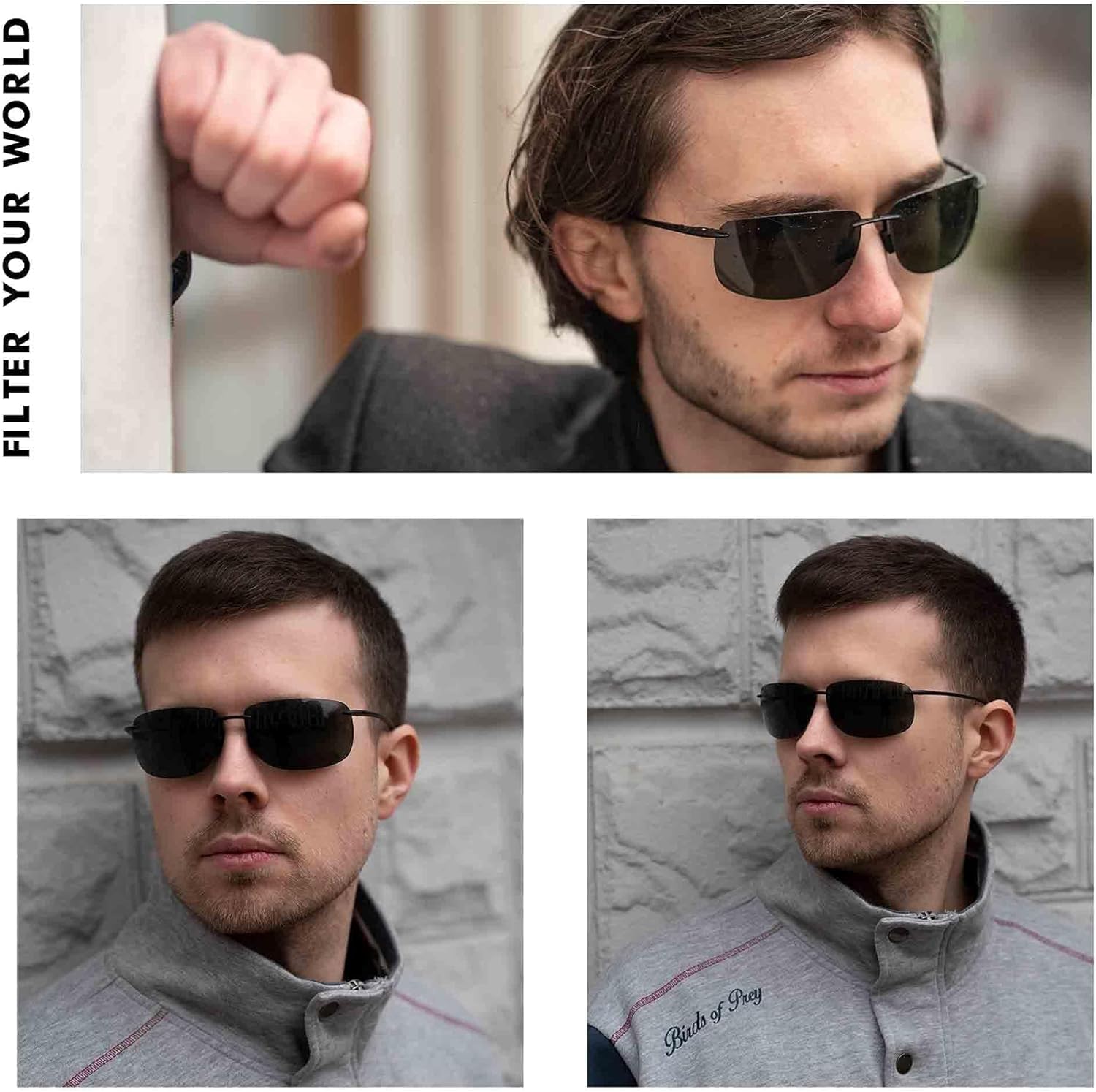 JIM HALO Sport Sunglasses for Men Women TR90 Rimless Frame for Running Fishing Cycling Driving - Image 8