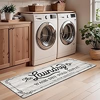 Vista 7 de Pauwer - Alfombra de corredor para lavandería de 20"x60", impermeable, de goma, antideslizante, alfombra de cocina para piso, lavable, alfombra