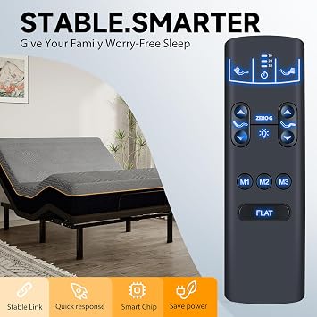 ZWP Replacement Remote Control for iDealBed 5i Adjustable Bed Base