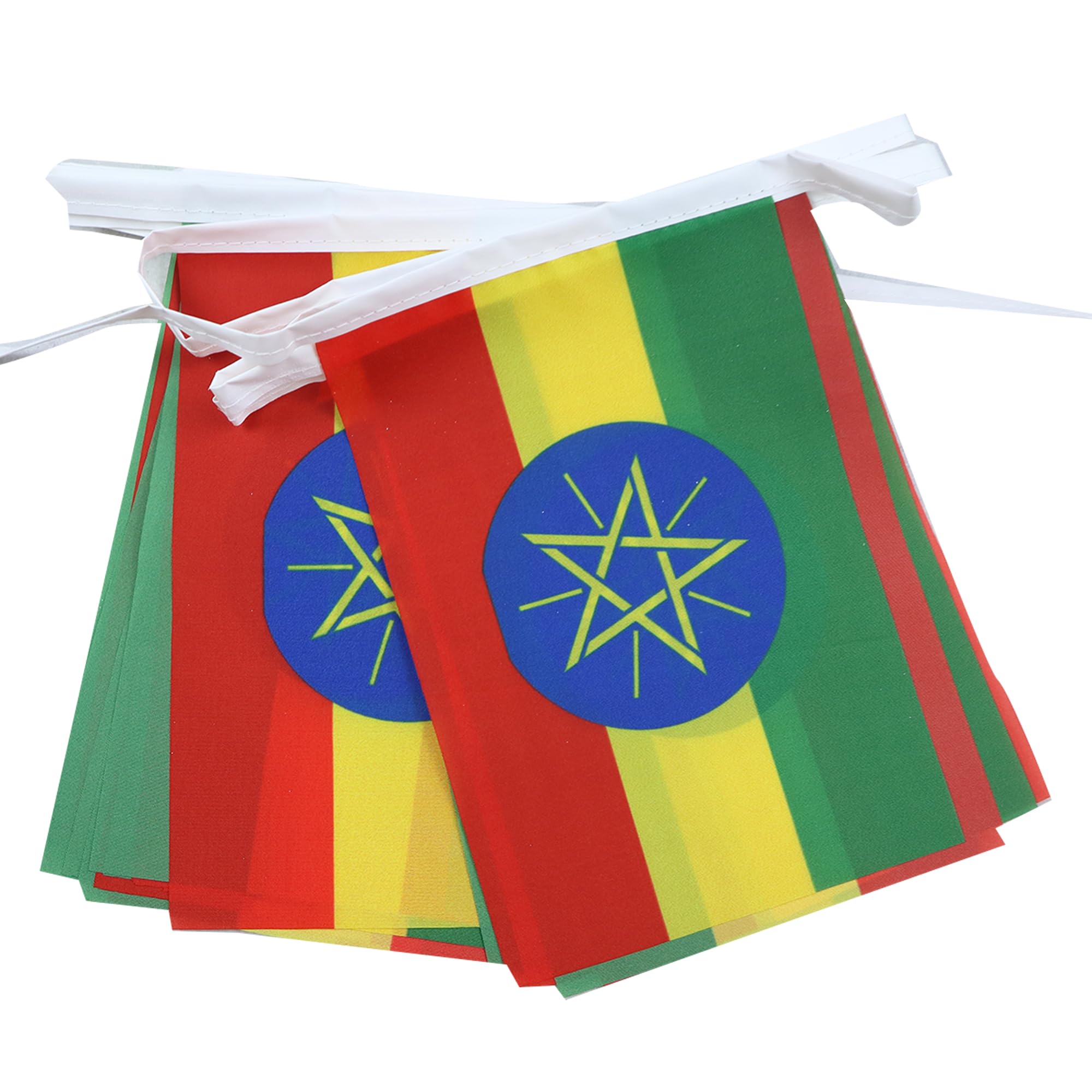 AZ FLAG Guirnalda 6 Metros, 20 Banderas de Ecuador 21x15 cm, Bandera Ecuatoriana 15 x 21 cm - Banderines — view 89