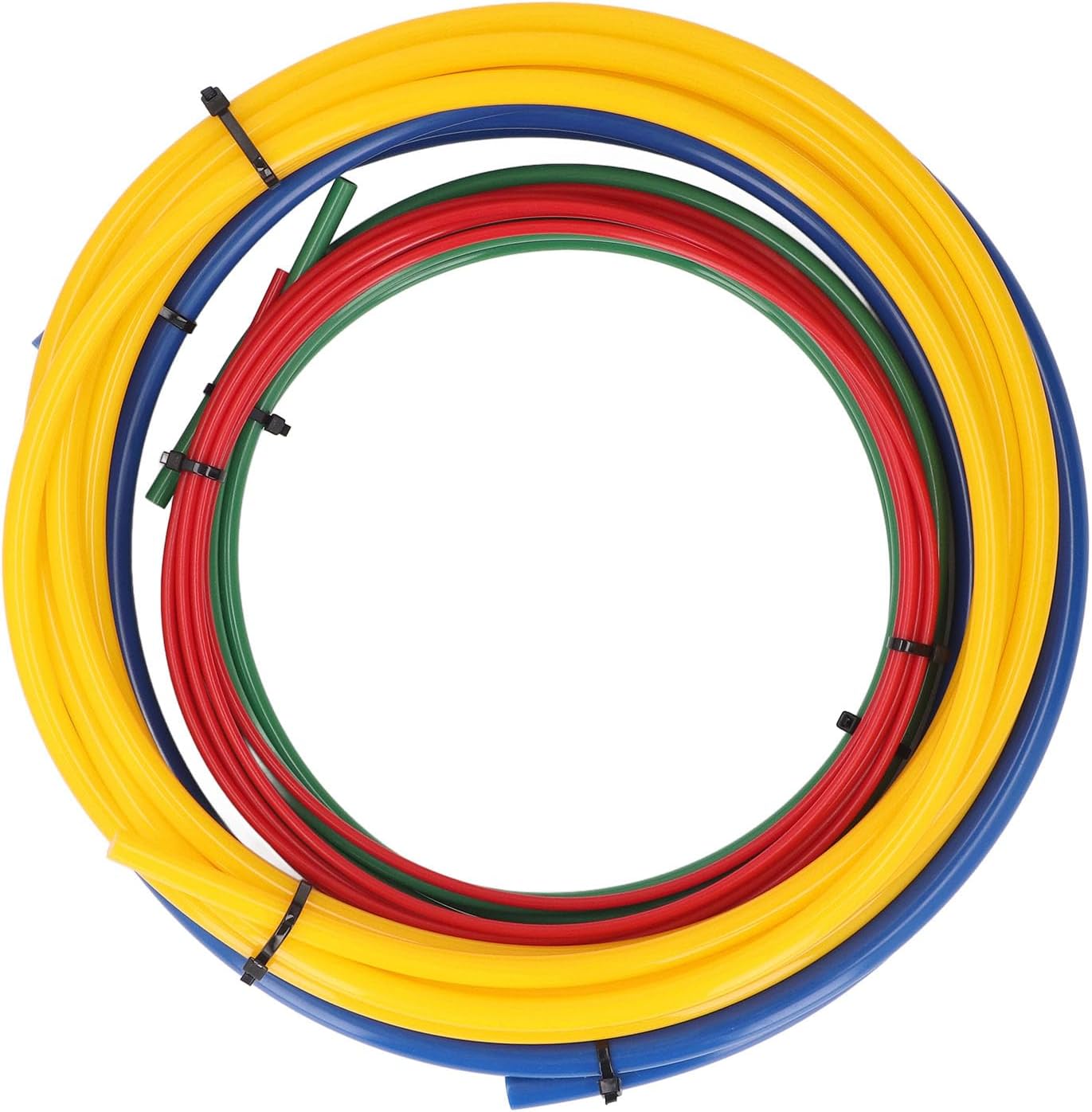 4 Pcs Conditioning Copper Tubing Pipe Extension, 13ft 1/4in 3/8in 1/2in 5/8in AC Copper Pipe Bender Set, Air Conditioning Copper Pipe Protector Kit