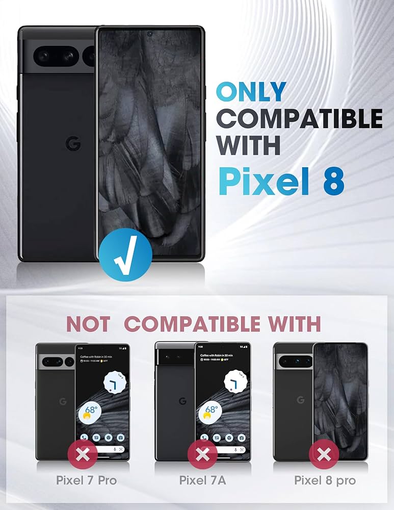 Google Pixel 8ブラック 本体　＋　ケース付属 Google Pixel 8 レザーケース 手帳型 Black スマホケース