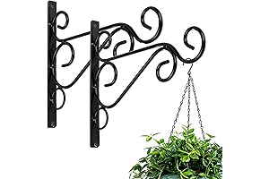 KABB 2-Pack Iron Wall Hooks for Outdoor Hanging Applications