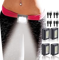 Vista 8 de Paquete de 2 luces de correr nocturnas al aire libre, luces LED para corredores con batería recargable para campamento, senderismo, caminar, trotar