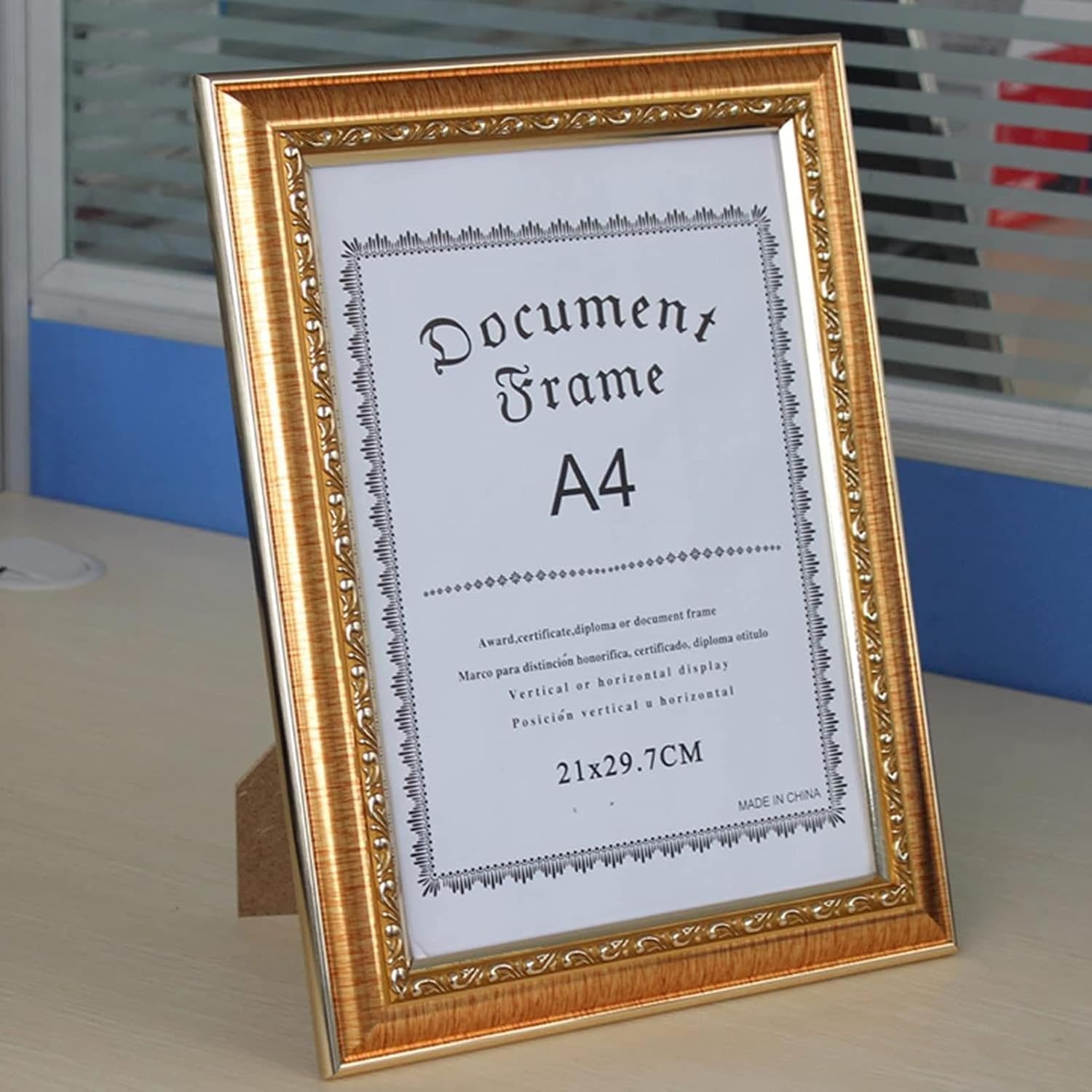 Photo Frame Certificate Photo Frame,Business License Photo Frame,for Enterprise Certificates/Documents-Gold||Road Permit