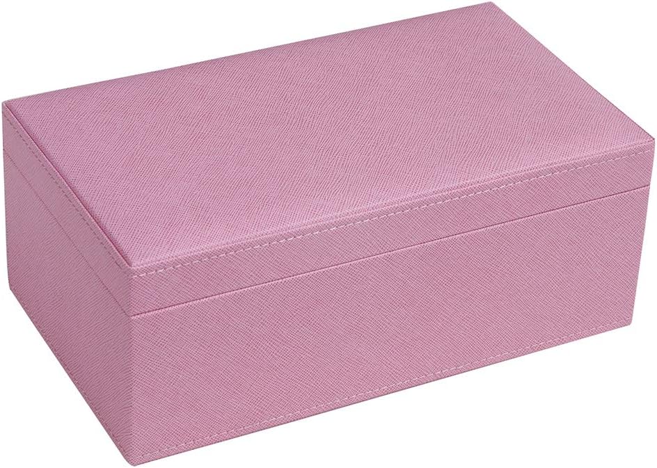 Silverman & Co. Double 9 Large White Domino Set - Pink Case