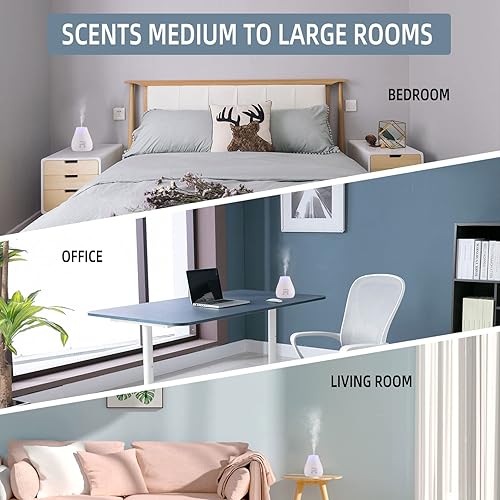 Miniatura 10 de HAPPTWS Kit de 3 aceites esenciales  Difusor de uso de aceite para HAPPTWS Difusor sin agua MintTea TreeLavender