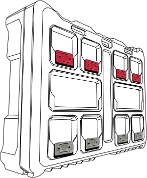 StealthMounts Mounting Feet for Milwaukee Packout (16 Pack) - Black | Adapter for Packout System | Mounting Feet for Packout | Made in UK