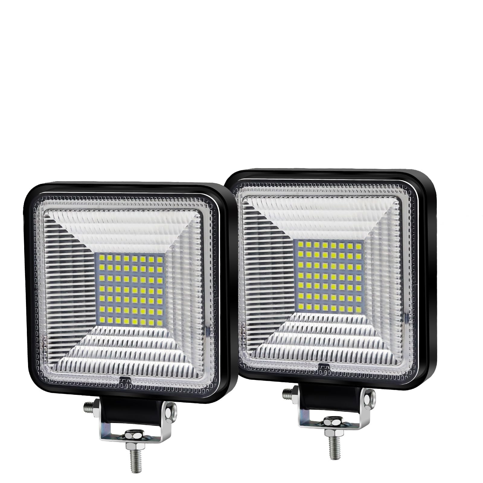 Ygmylandbb LED Tractor Lights, LED Work Light, Waterproof Driving Fog Lights, 12V-24V, Suitable for Trucks ATV UTV SUV, Pack of 2 (168W Square)