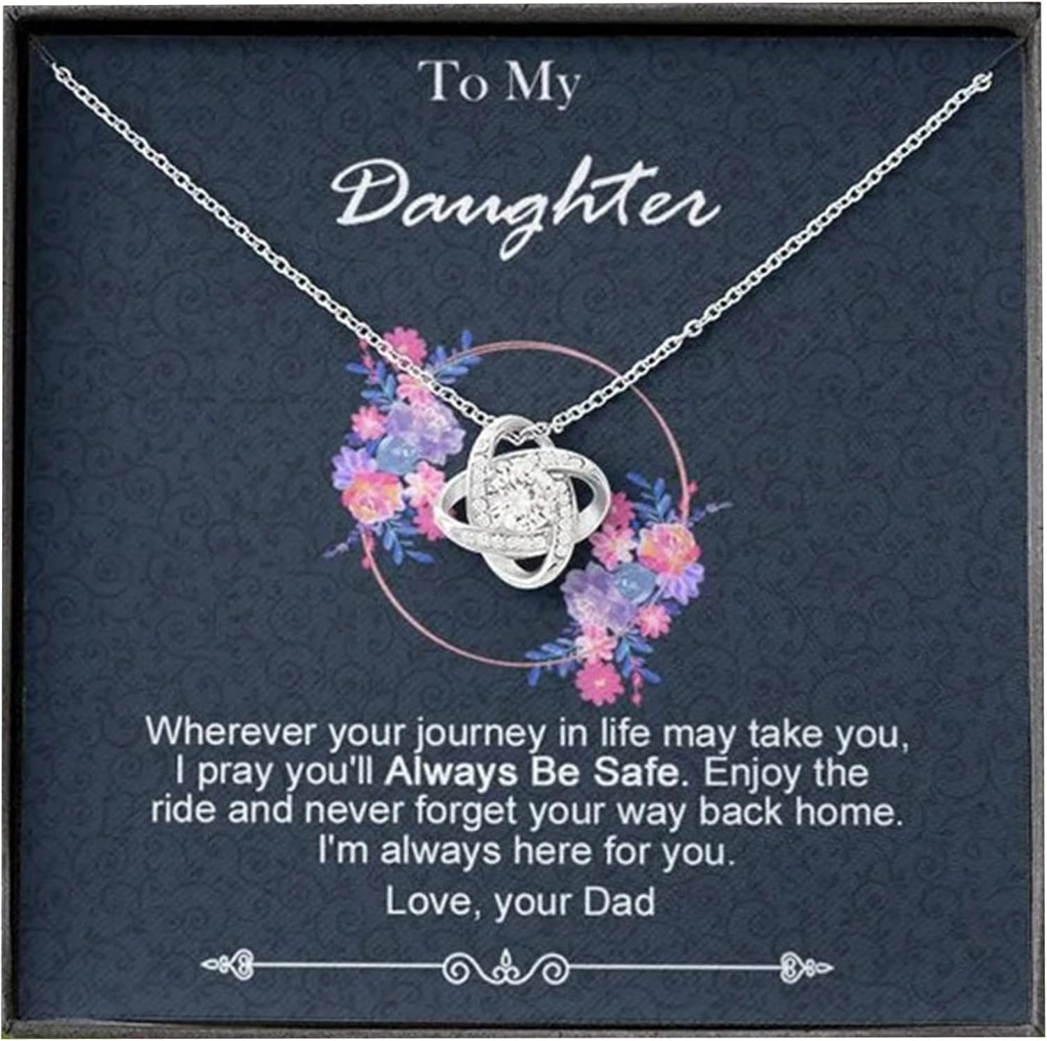 Daughter Necklaces From Dad Gifts For Daughter From Father - To My Daughter Gifts From Dad - Daughter Gifts Daughter Jewelry For Christmas