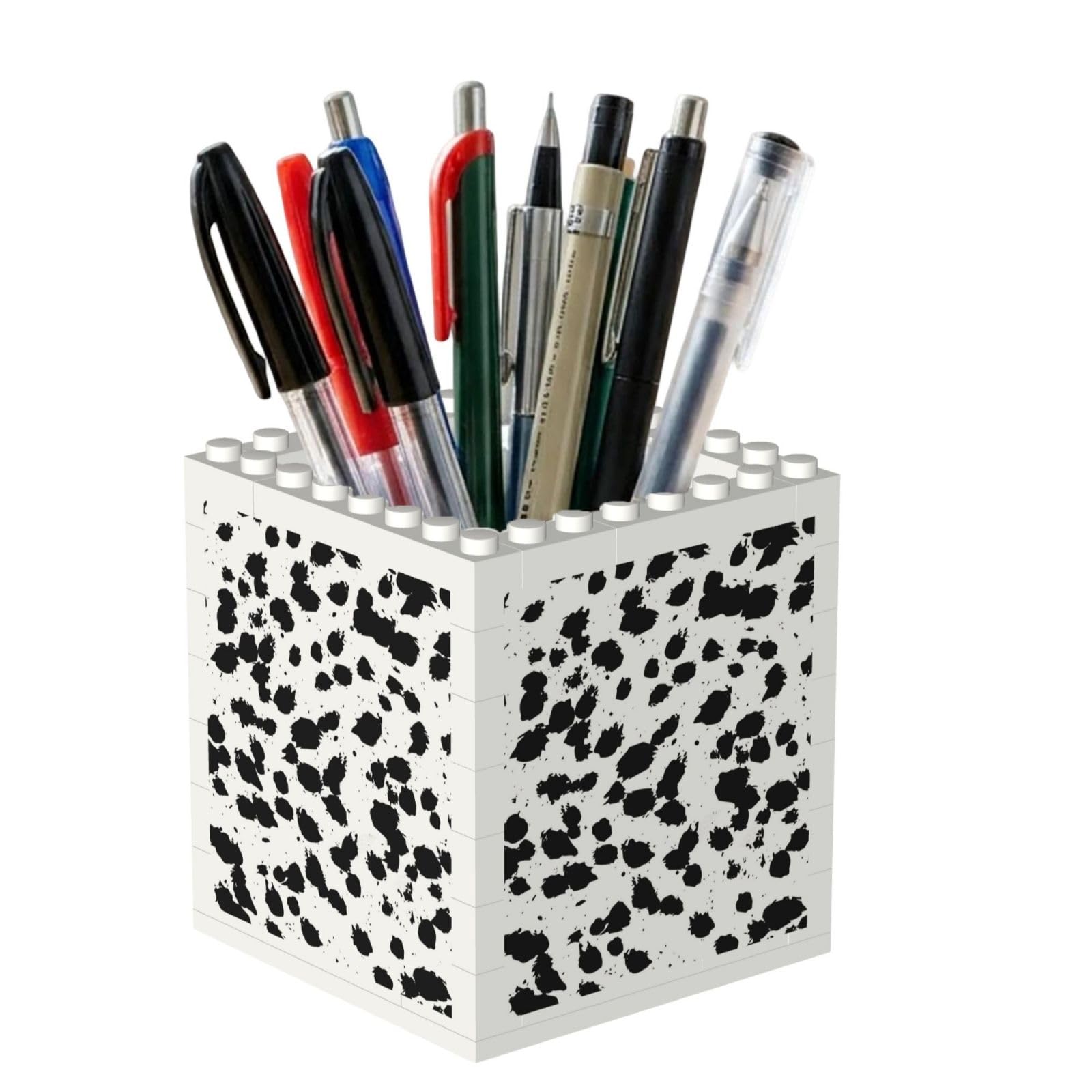 Poadnly Dalmatian, Pen Pot Pencil Holder for Office Home School, Compact Desk Organiser for Office Stationery