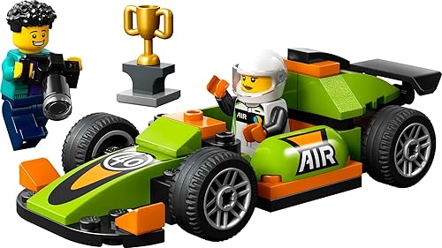 Miniatura 5 de LEGO City Green - Juguete de carreras de estilo clásico, juguete pequeño regalo para niños, kit de construcción para niños y niñas de 4 años en