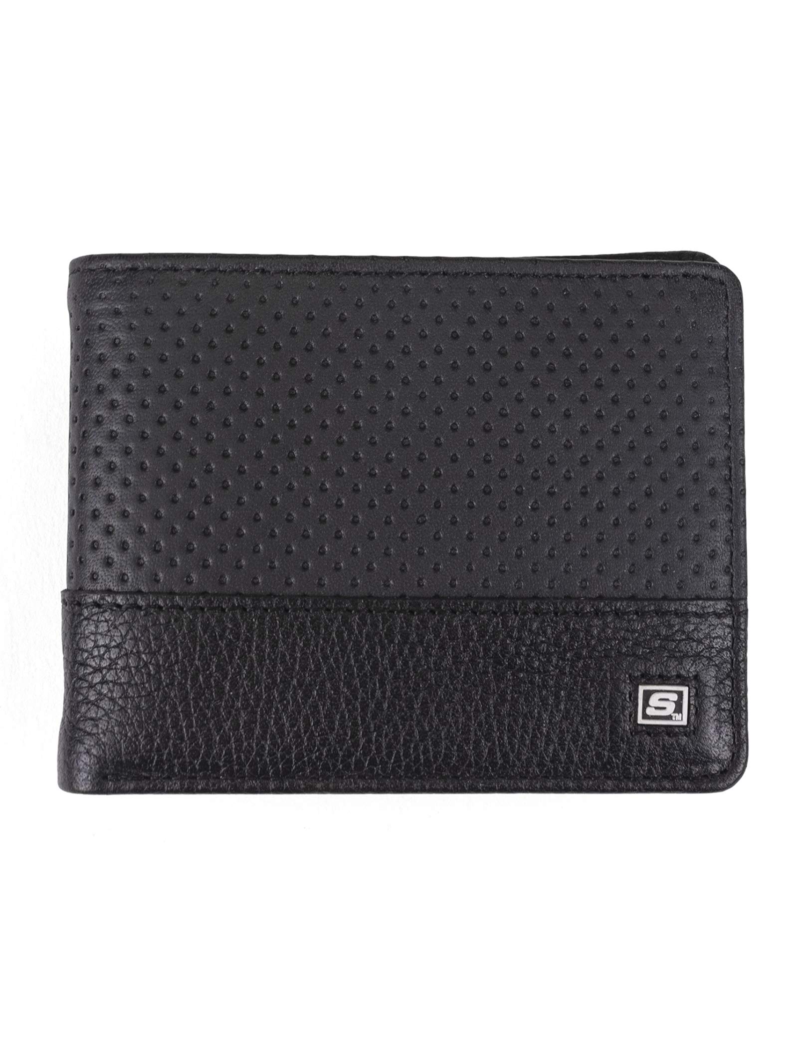 SkechersMen's Passcase RFID Leather Wallet with Flip Pocket