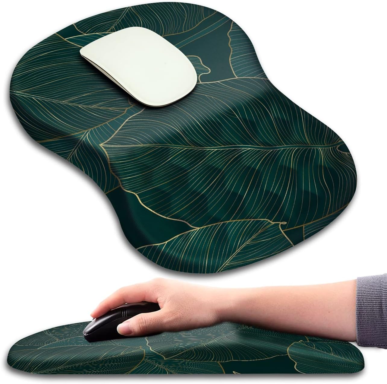 Ergonomic Mouse Pad with Wrist Rest Support,3D Massage