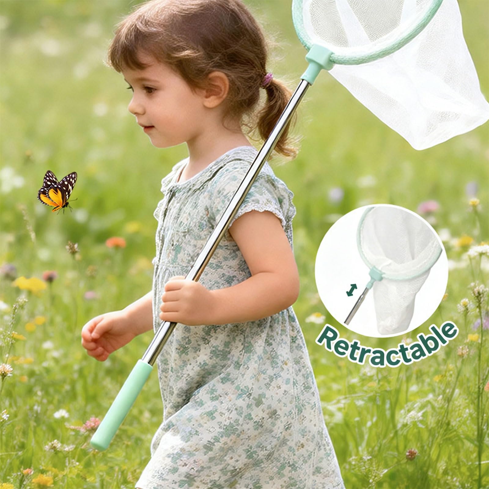 Equipo de exploración de camping con funda segura y bolsa de transporte para observación de animales, lupa para niños