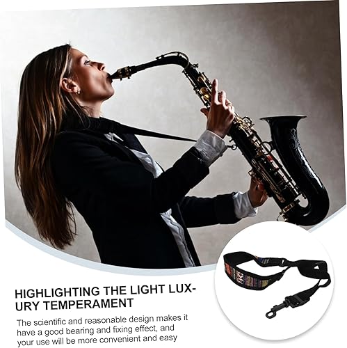 Miniatura 5 de ibasenice 1pc Saxophone Strap Sax Shoulder Strap Saxophone Harness Kids Saxophone Neck Strap Saxophone Belt Leather Watch Bands Musical Instrument