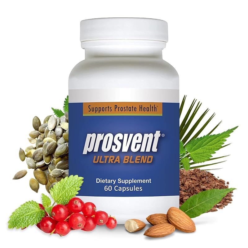 Prosvent Ultra — Suplemento fitoterápico com saw palmetto, cranberry, beta-sitosterol, urtiga e pygeum, 60 cápsulas