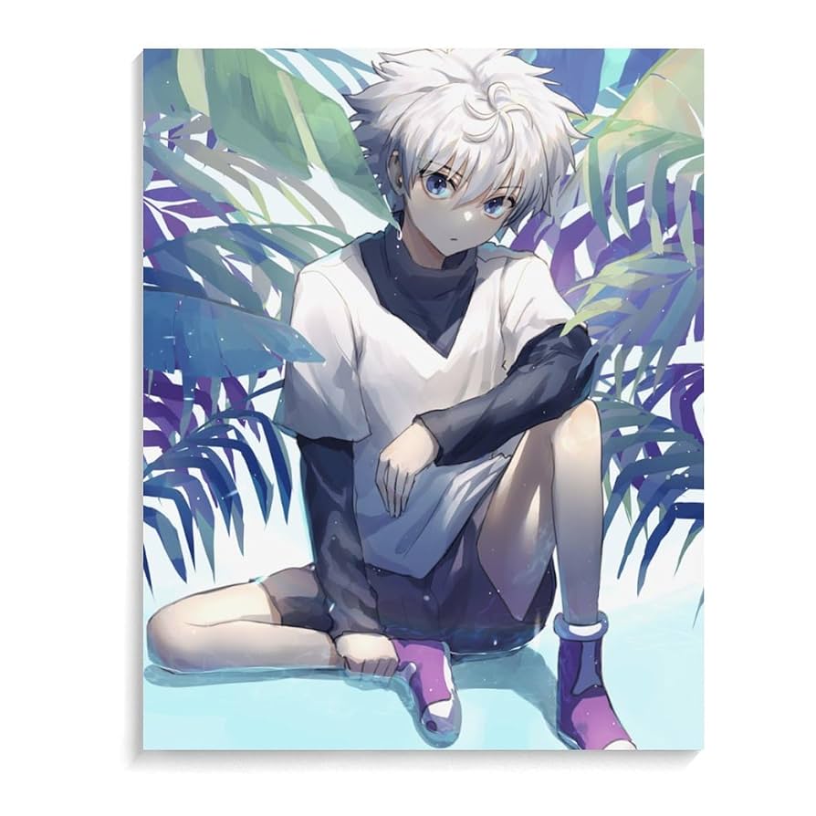 hunter×hunter キルア 手描き油絵 B4サイズ Amazon.co.jp: 数字油絵 デジタル油絵 ハンターハンター キルア