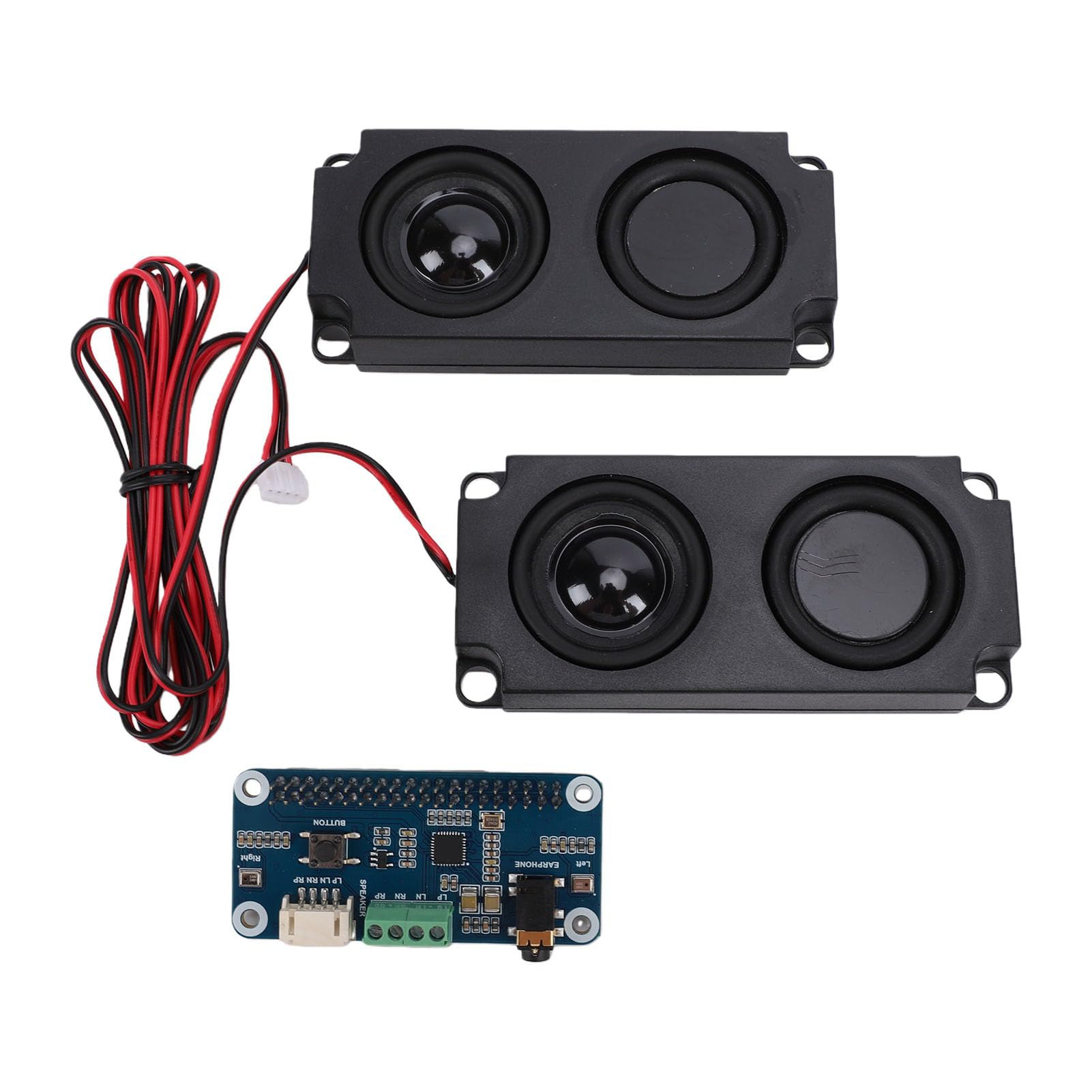 Sxhlseller Scheda di Espansione Scheda con Decodifica Stereo Professionale per RasPi 5 e 4B, Dimensioni Compatte con Altoparlante e Confezione di Viti
