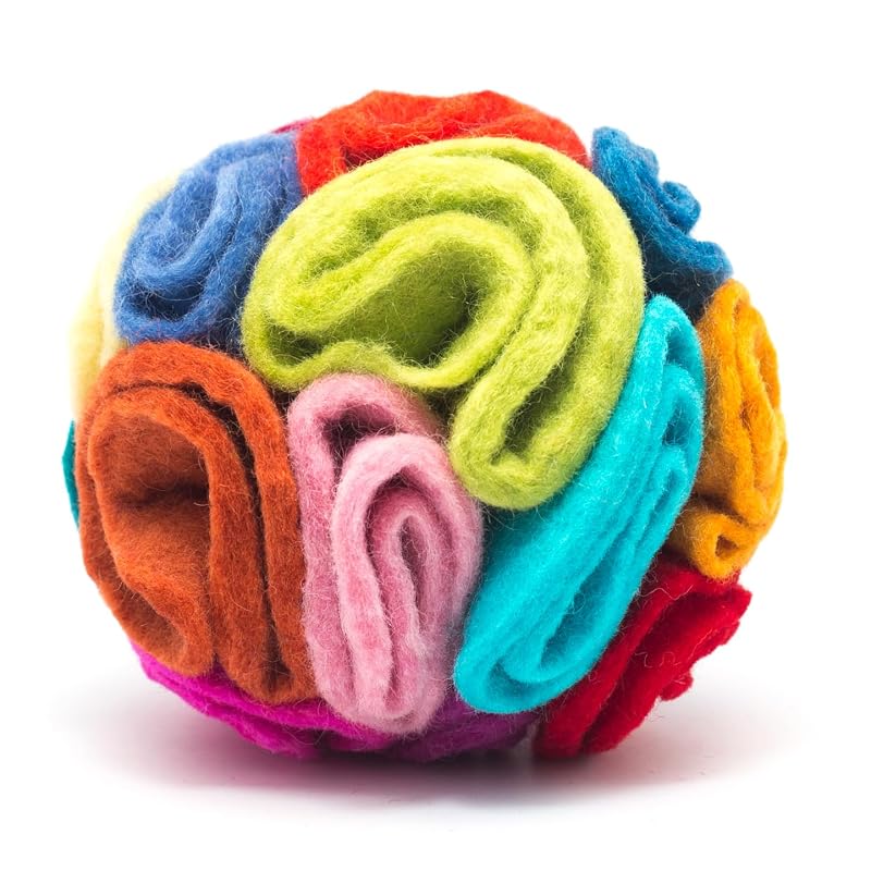 Bola de Farejar para Cães Glaciart One em Lã Natural para Raças Pequenas e Médias – 12,7 cm