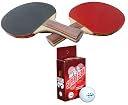 Tima Table Tennis Set - tt Racket and Balls for Professional and Recreational Play, 6 Balls and 2 tt Rackets gallery image