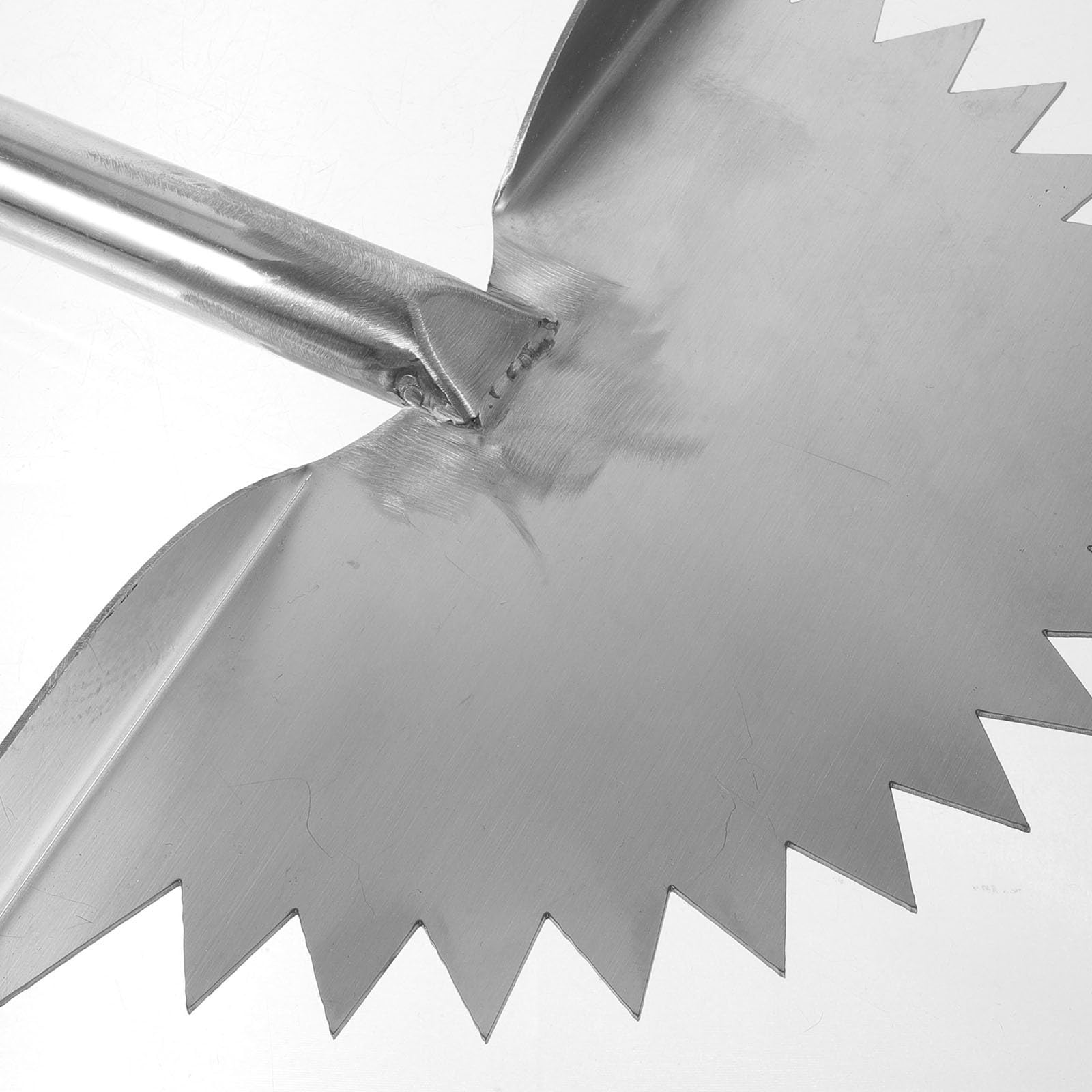 DECHOUS Coupe-Bordures de Pelouse Demi-Lune en Acier Inoxydable et Plastique Noir, Outil Portable Sécurisé pour Entretien de Pelouse, pour Trottoirs et Aménagement Paysager