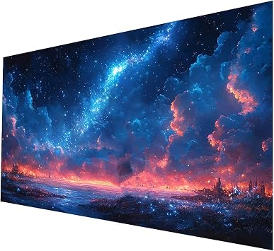 5D Starry Sky Diamond Art Kits for Adults Cloud Paint by numbers Kit for Adults with Diamond 20 x 40 Inches, DIY Full Drill Cross Stitch Embroidery Rhinestones Arts & Crafts for Room Decor JXL-4885