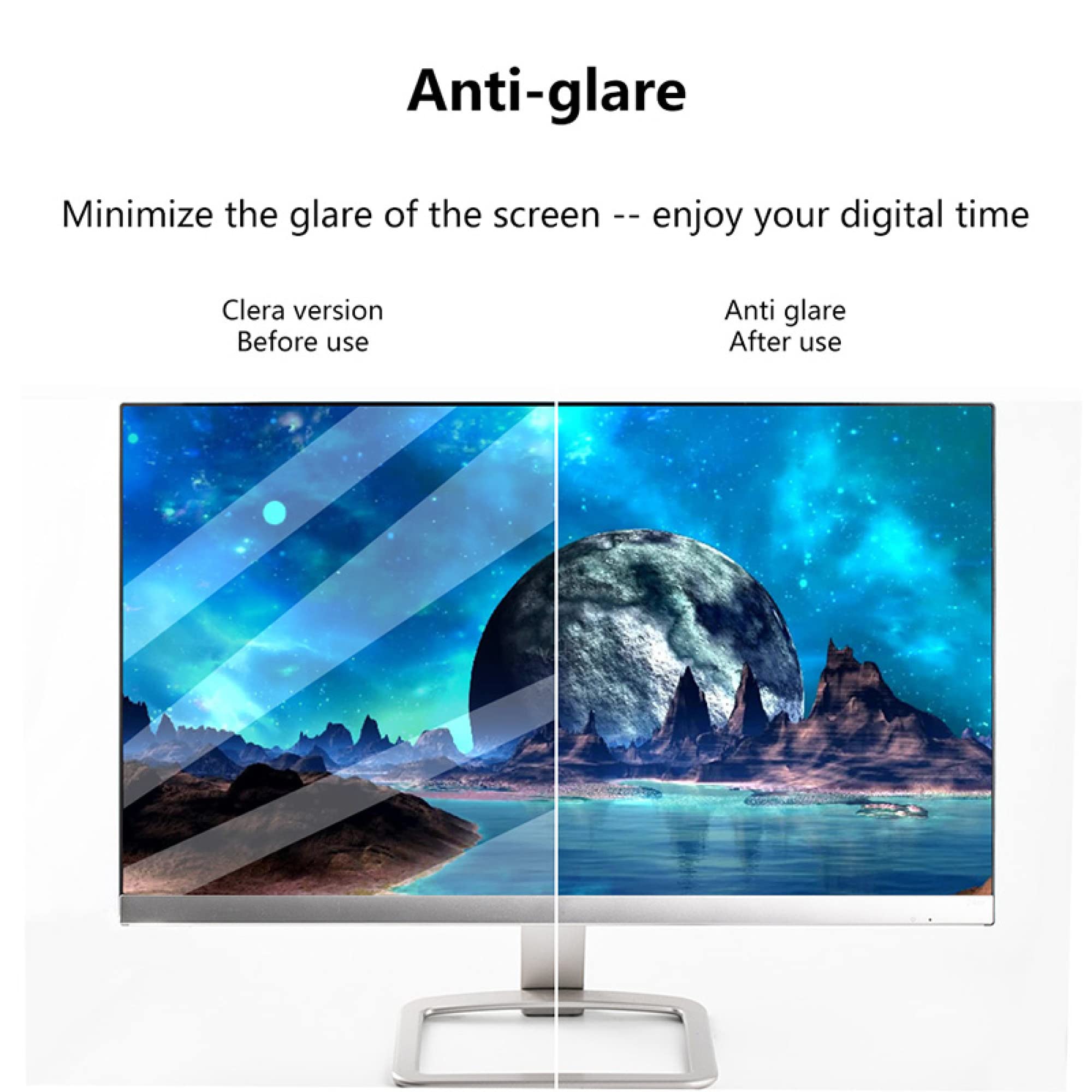 Pellicola protettiva antiriflesso per schermo TV opaca antigraffio/filtro anti-radiazioni UV per LED LCD da 32-75 pollici/A / 70 Inches 1538x869 mm