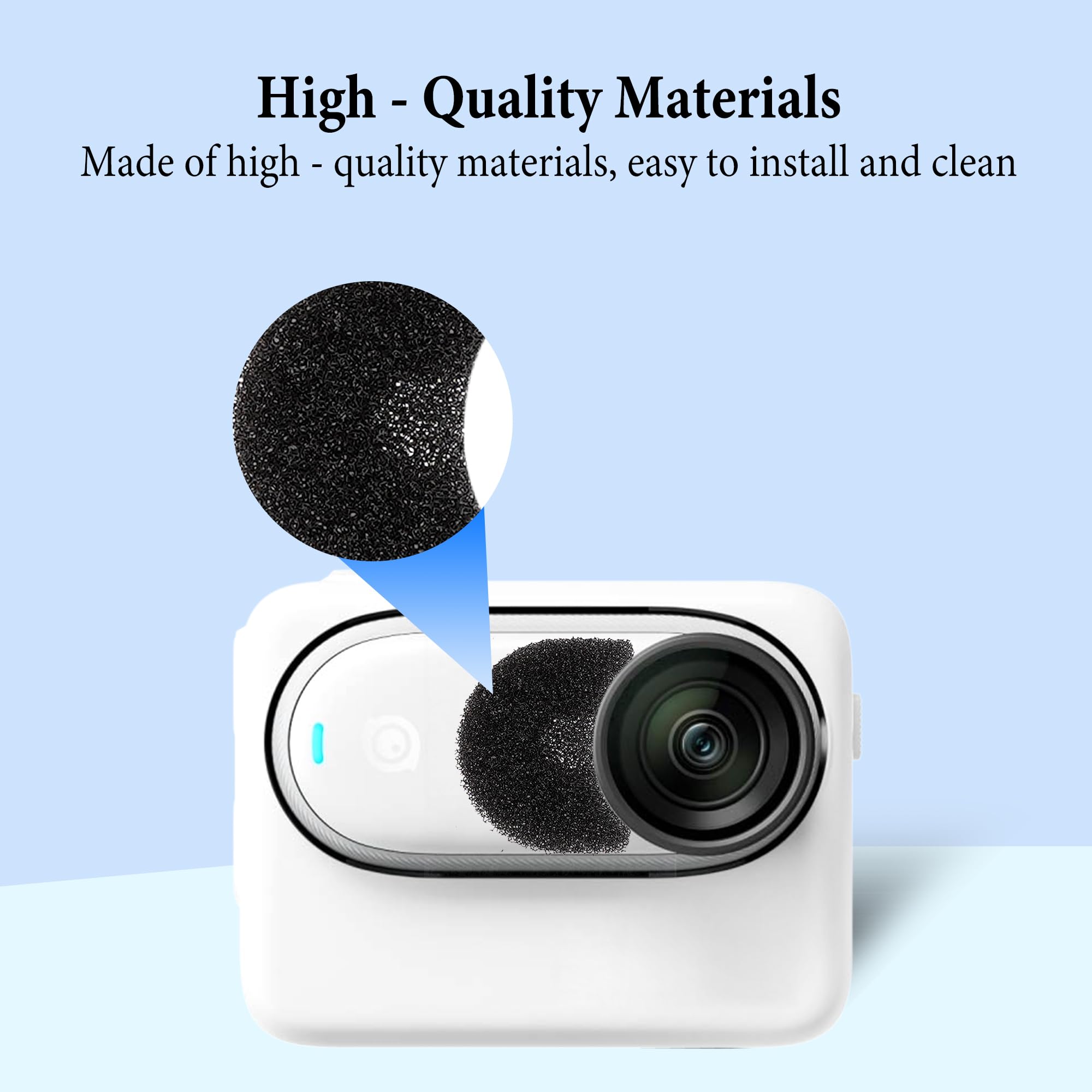 GEEKRIA for Creators Microphone Wind Muff Compatible with Insta360 GO3, 3S Action Camera, Premium Wind Noise Reduction Cove - Image 4