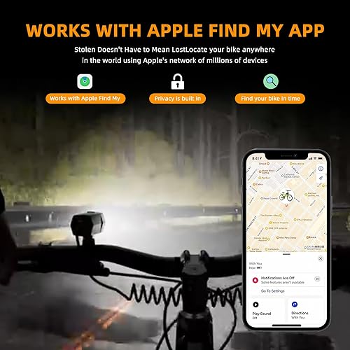 Miniatura 3 de Bike Light Headlight 1200lumens 10W CREE led, Compatible with Apple FindMy APP, 3+1ModesFront Bicycle Light Rechargeable Waterproof for Road