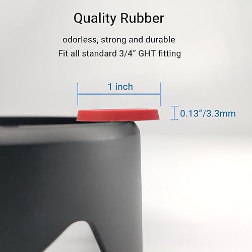 Miniatura 2 de Juego de 44 juntas de manguera de jardín, arandelas de goma gruesas para todas las mangueras de jardín estándar de 34 pulgadas y accesorios de grifo