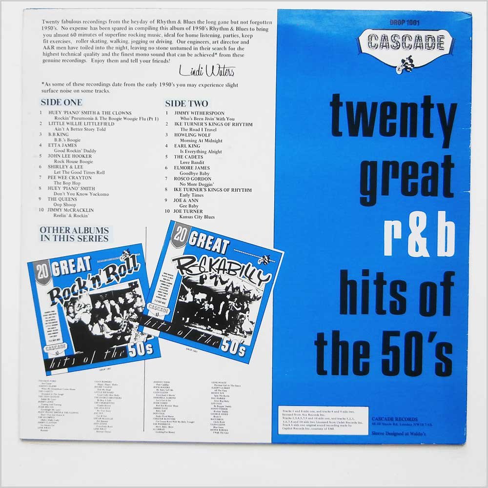20 Great R And B Hits Of The 50's [LP]