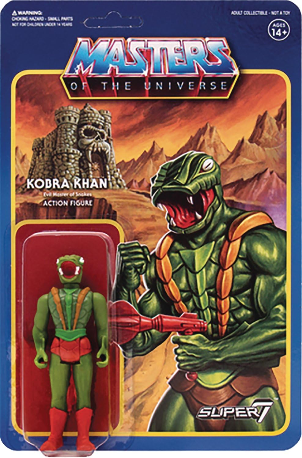Super 7 Masters of the Universe Reaction Figures Wave 3: Kobra Khan Action Figure