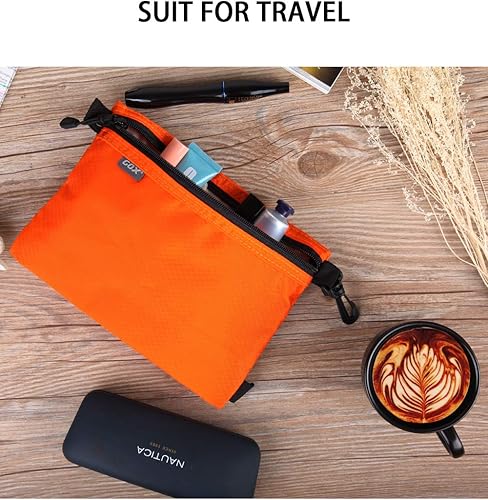 Miniatura 2 de GOX Bolsa de aseo pequeña para hombre, bolsa de cosméticos a granel, kit de dopp, bolsa de transporte con cremallera, organización, bolsa de nailon