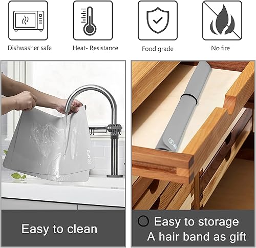 Miniatura 4 de Sapid Hoja de silicona extra grande para manualidades de 23.6 x 31.4 pulgadas, alfombrillas de silicona gruesa para fundición de joyas, alfombrilla