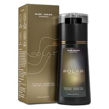 Polar Hair Dye Shampoo | Blonde Hair Dye Color Shampoo for Gray Hair