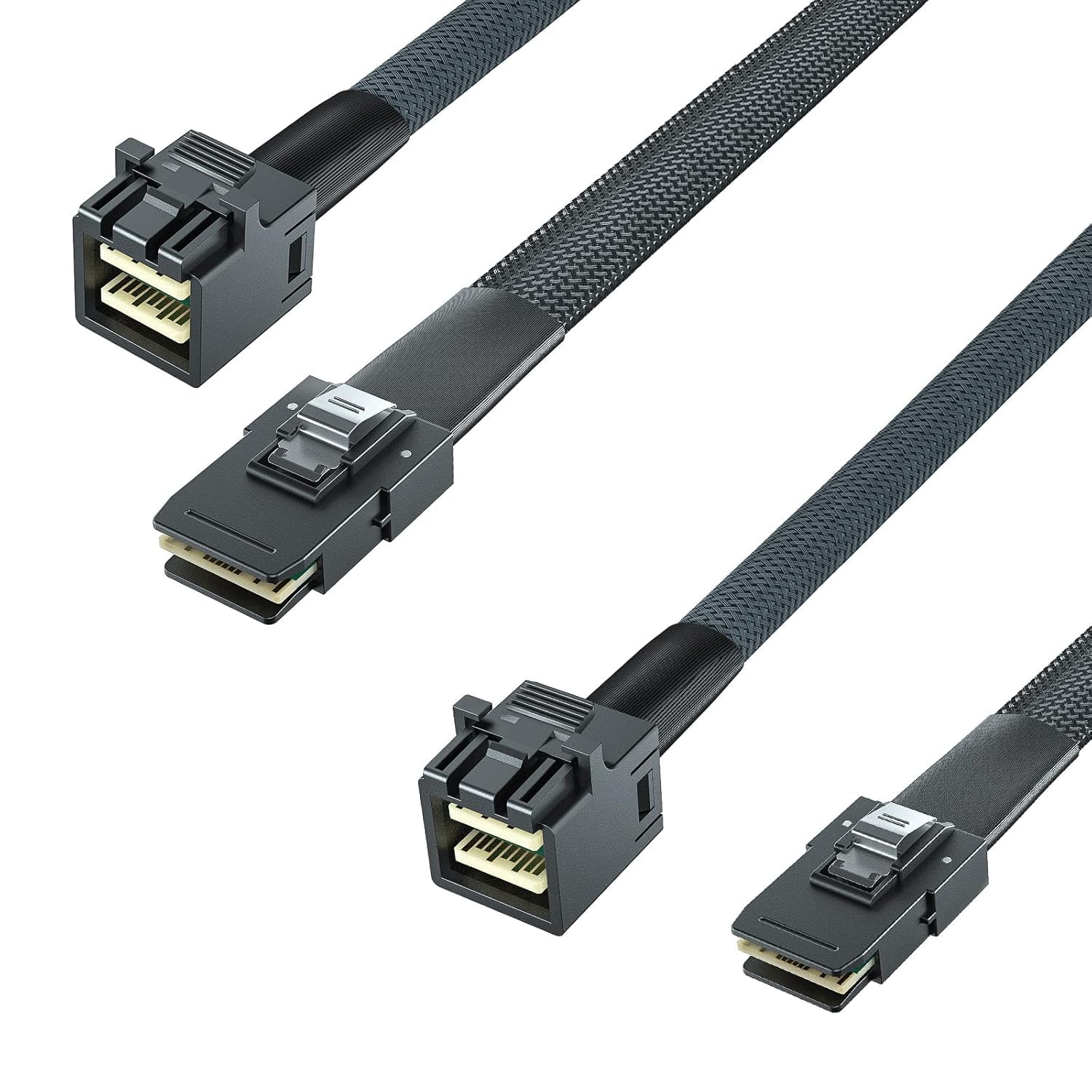H!Fiber.com Cable mini SAS HD interno SFF-8643 a SFF-8087, 100 ohmios, 1 m (3,3 pies), 2pack