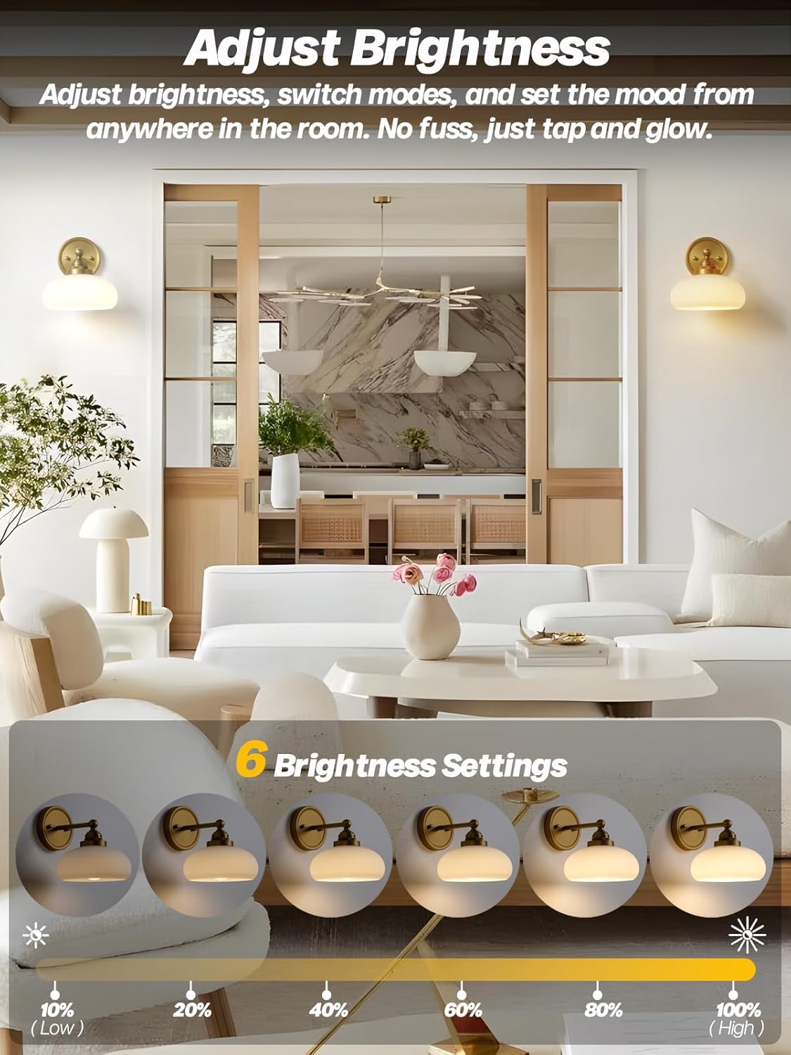 HEQIQEH Battery LED Wall Sconce Antique Brass Vintage Wall Light with Opal Oval Glass Shade, Timer Remote Control, Cordless Installation, Ideal for Bedroom & Entryway